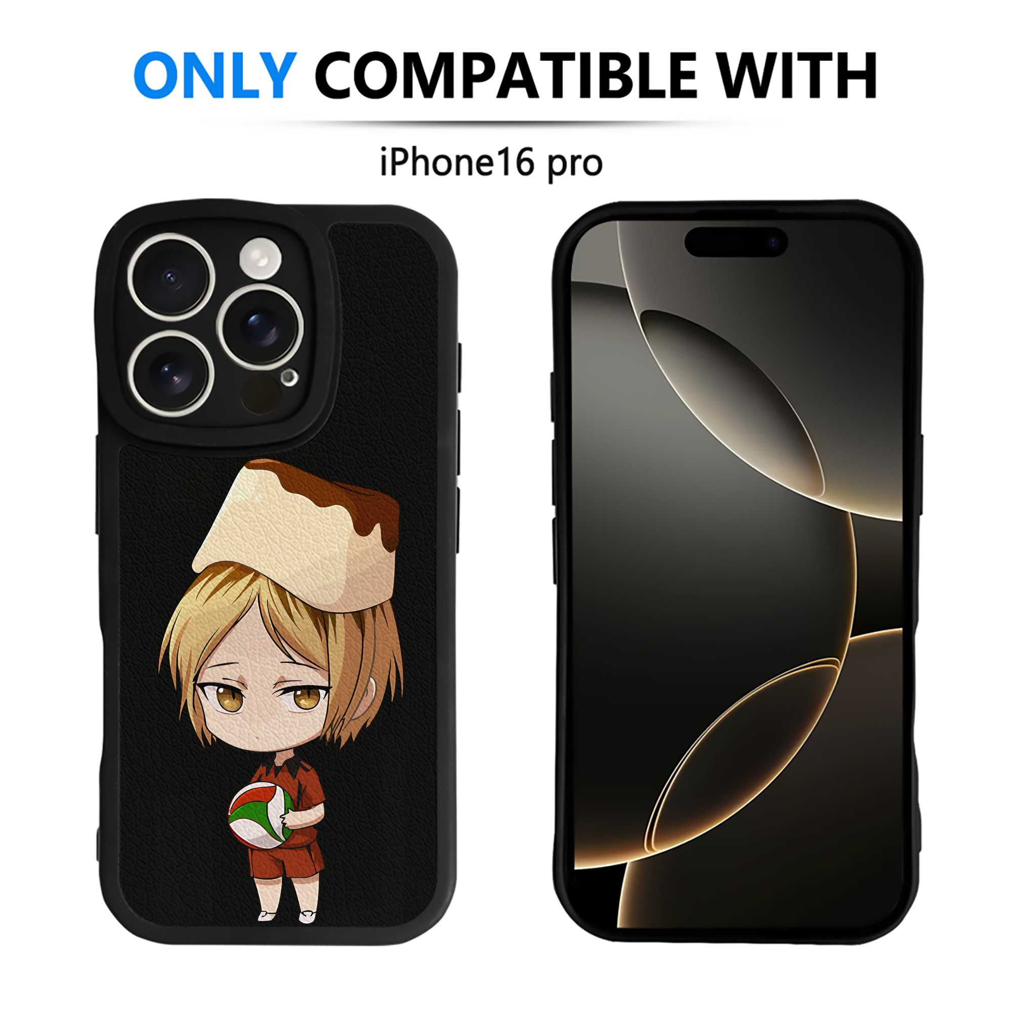 （画像用） ハイキュー!! Haikyu!! 【iPhone 16シリーズ対応】シリコンスマホケース（レザー調） 材質：シリコン